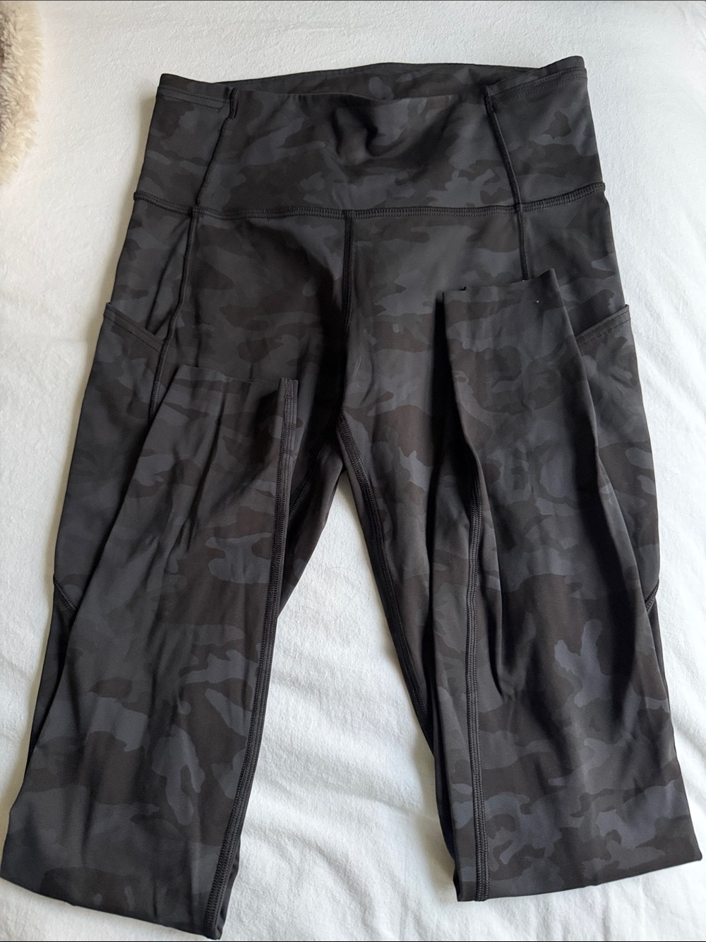 Lululemon Black Camo High-Waist Pocket Leggings